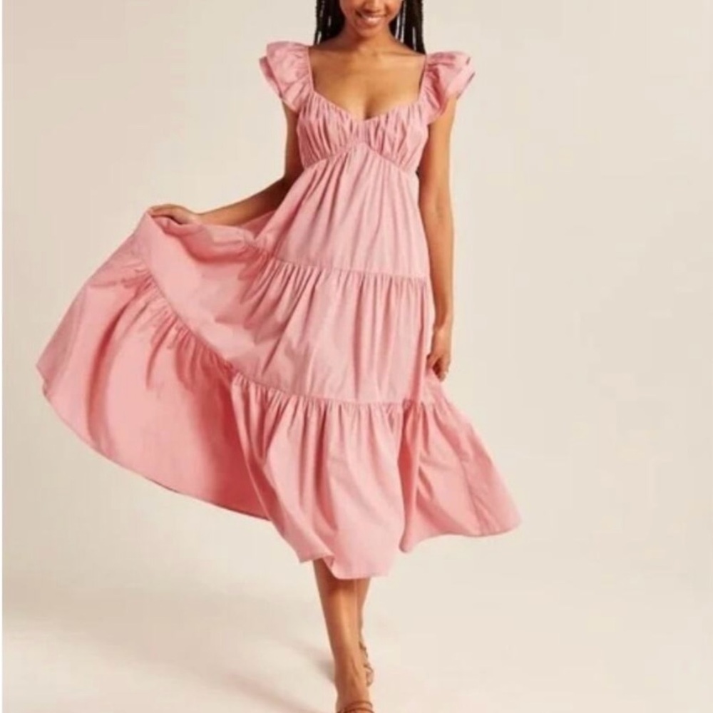 Abercrombie & Fitch Pink Maxi Dress